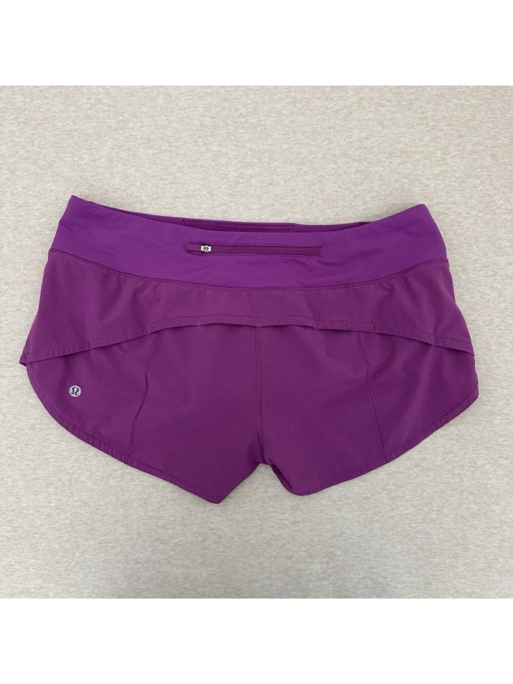 Lululemon Speed Up Shorts Women’s Size 8 Purple Polyester Running Lined Athletic